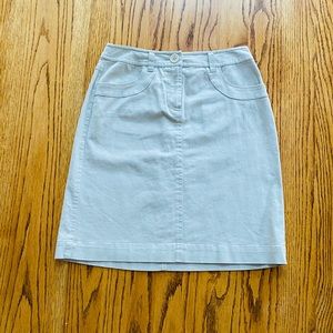 Beige denim skirt, new with tags